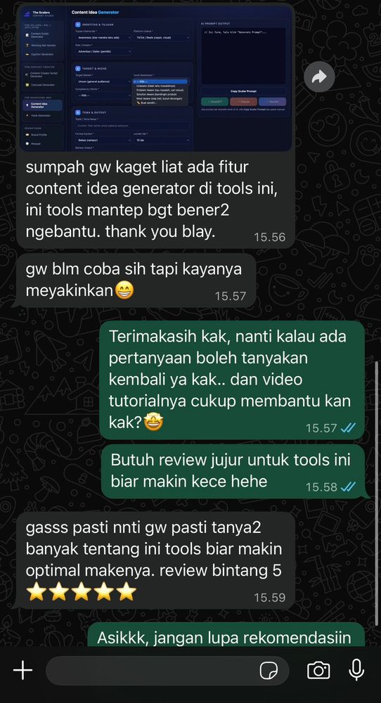 Review pengguna Content Studio